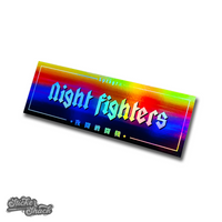 Night Fighters Slap Sticker Holographic